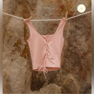 Purusha People Petal Pink Corset top - small